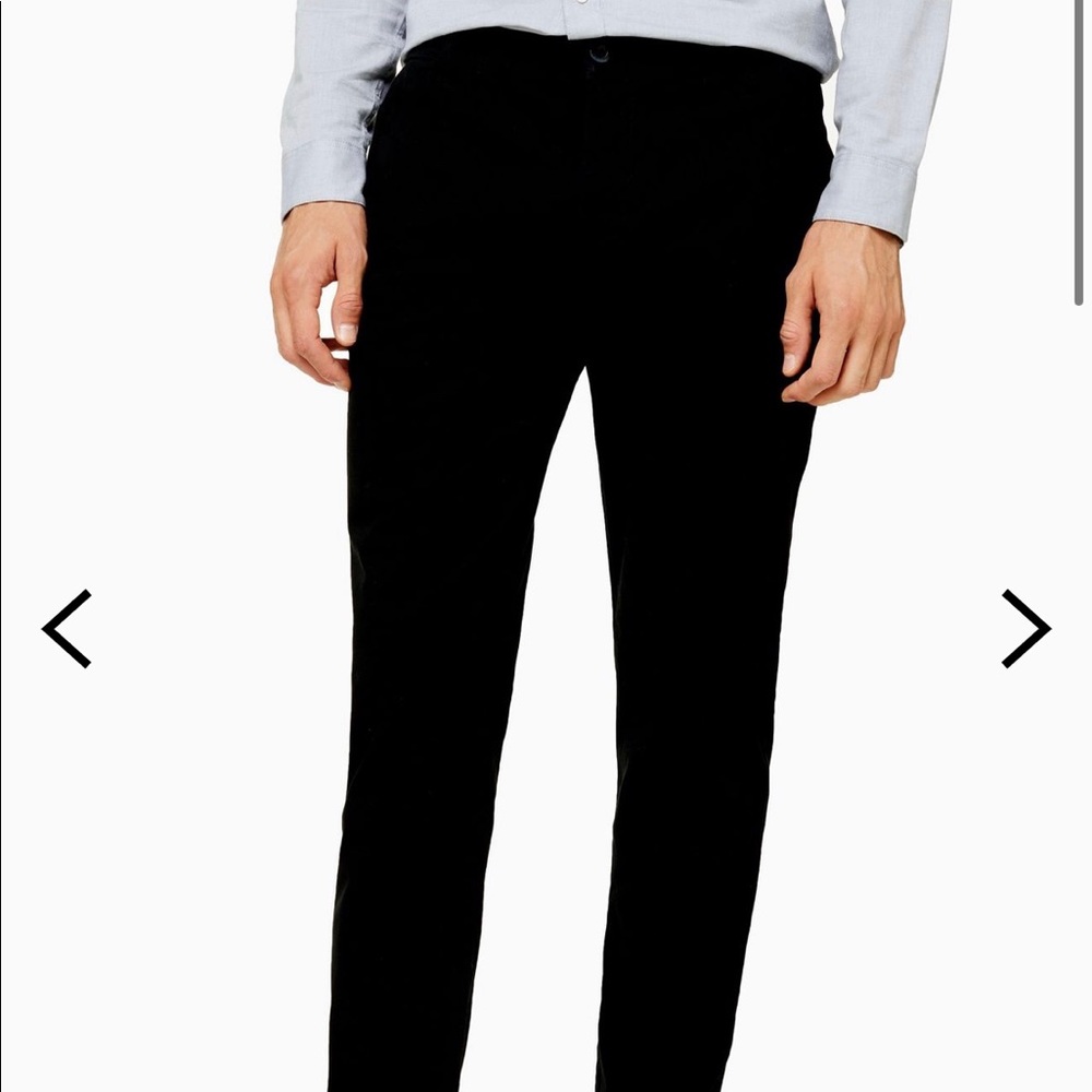 Topman Skinny Chino - Black, size 32x30